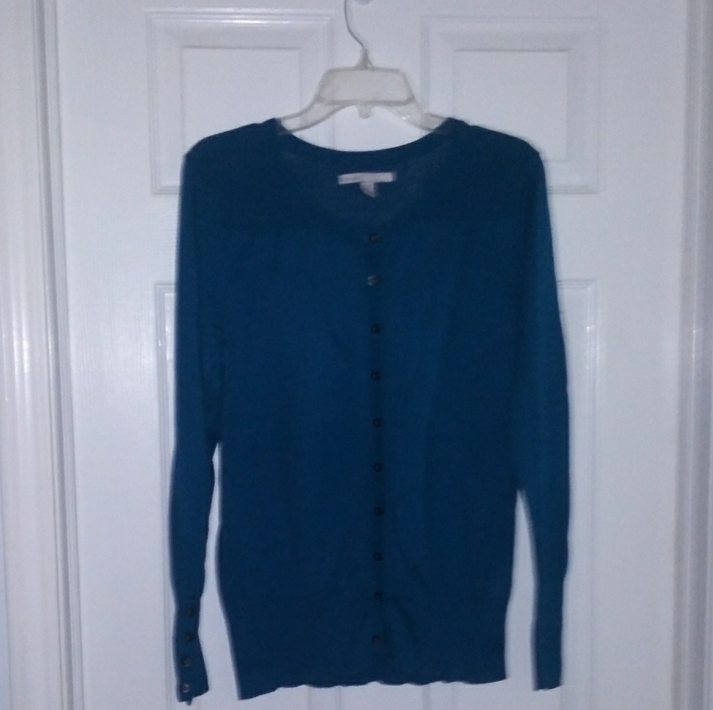 💜Womens pretty feminine ocean blue sweater.